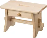 ČistéDřevo Dřevěná stolička s šuplíkem…