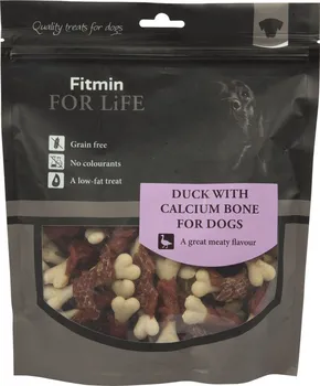 Pamlsek pro psa Fitmin For Life Duck with Calcium Bone 400 g