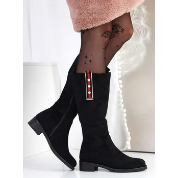 Dámské kozačky DoAndBe Semišové vysoké kozačky MAH672B Velikost: 37