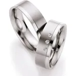 Snubní prsteny titan přírodní diamant 0.030 ct brilianty T714B