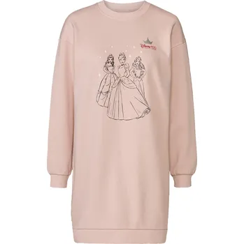 Dámské šaty Dámské mikinové šaty (světle růžová, S(36/38))