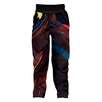 WAMU Mountain Bike softshellové kalhoty dětské tmavé