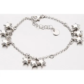 Šperk Dámský náramek stříbro 925 přívěsky B1602541-0863-SLX délka 17 cm