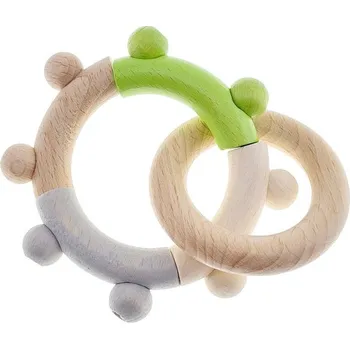 Hračka pro kojence Hess Dřevěné motorické chrastítko s kroužkem