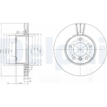 Brzdový kotouč Brzdový kotouč DELPHI BG3998C