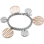 Ocelový náramek Sagapó Woodstock SWS03