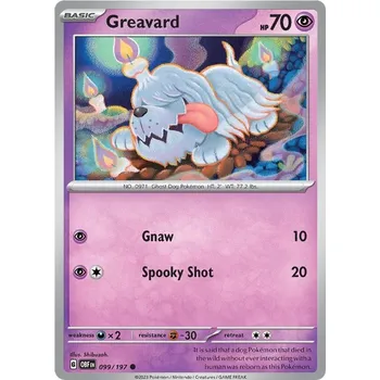 Sběratelská karetní hra Greavard 099/197 - Obsidian Flames Typ karty: Non-Holo