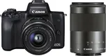 CANON EOS M50 Black + 15-45 + 55-200