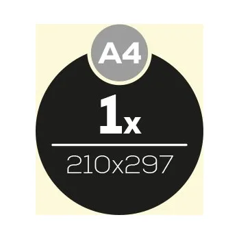 Samolepící etiketa Etikety APLI A4/20 ks, 210x297 - 1 etiketa, krémová