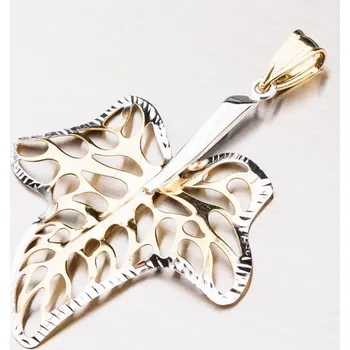 Přívěsek Dámský přívěsek zlato mix 585 - list 43-21531