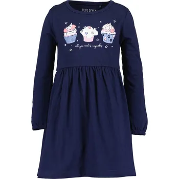 Dívčí šaty Dívčí bavlněné šaty Blue Seven tmavě modré Sweet velikost 122 (773658)