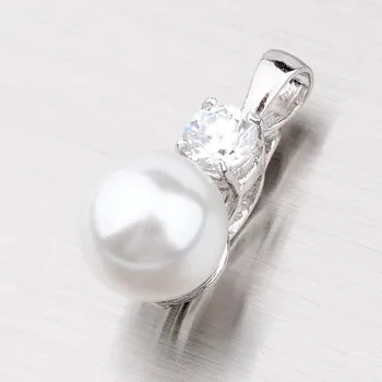 Přívěsek Dámský přívěsek stříbro 925 perly a zirkonem 5721