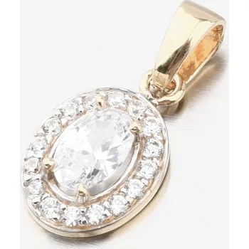 Přívěsek Dámský přívěsek žluté zlato 585 zirkon 53GZ-8056-ZL-ZIR
