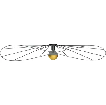 Nástěnné svítidlo ESKOLA 140 Stropní/nástěnné světlo, černá TH.015CZ