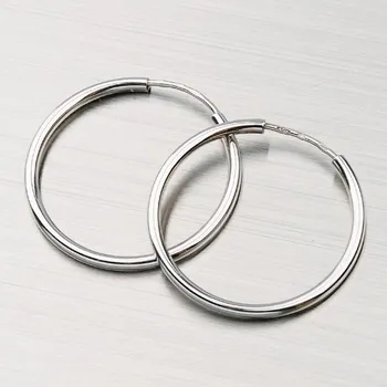 Náušnice Dámské náušnice bílé zlato 585 25 mm 238-3013