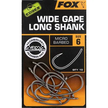 Rybářský háček Fox Háčky EDGES™ Wide Gape Long Shank ---: 6