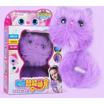 Lampička Čína Interaktivní svítící kočička Barva: Fialová