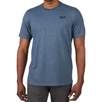 Pánské tričko Hybridní triko MILWAUKEE s krátkým rukávem – modré - M