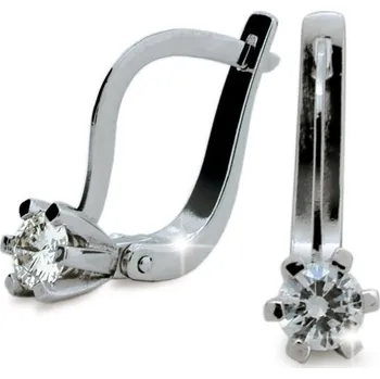 Náušnice Dámské náušnice bílé zlato 585 zirkon DZ1963