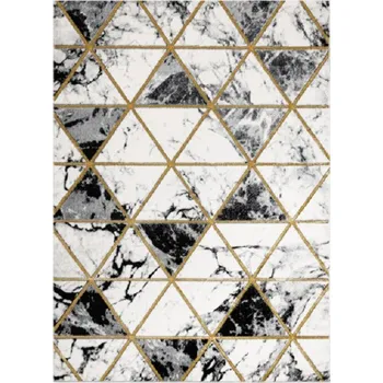 Koberec Hans Home Kusový koberec Emerald 1020 black and gold - 80x150