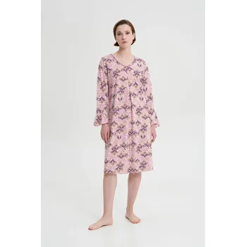 Dámská noční košile Vamp Noční košile s dlouhým rukávem 19108