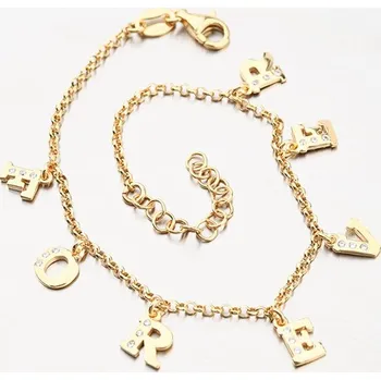 Náramek Dámský náramek stříbro 925 zlacený FOREVER B2001470-0331-SLX délka 17 cm