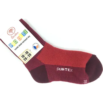 Zimní ponožky Surtex 70% Merino Červené 27 - 29