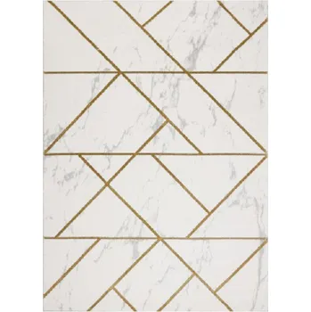 Hans Home Kusový koberec Emerald geometric 1012 cream and gold - 80x150