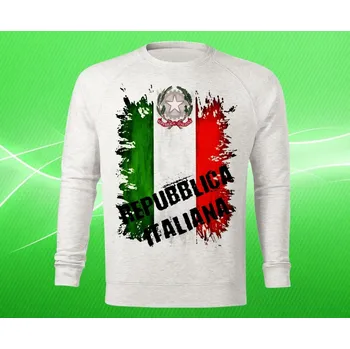 Pánská mikina mikina s vlajkou ITÁLIE pánská 3XL