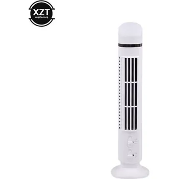 Domácí ventilátor Tichý stolní ventilátor s osvětlením - Bílá