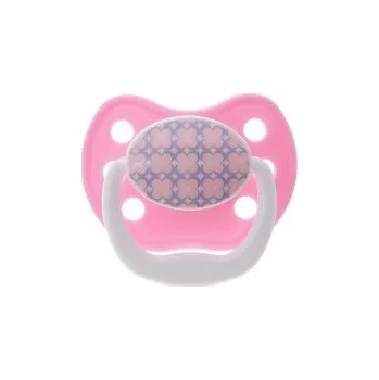 dudlíky Dr. Brown´s Dudlík ortodontický silikon PreVent classic růžový 6-12 m