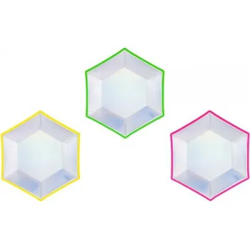 Talíř Talíř holografický - barevný okraj