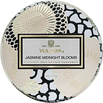 Svíčka Voluspa – Vonná svíčka v plechovce Jasmine Midnight Blooms, Malá