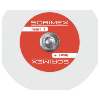 Měřič tělesných funkcí EKG elektroda EK-S 45 PSG, 2-řadá verze, pěna, pevný gel, 42x45 mm, 50 kusů, Sorimex