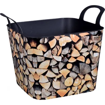Nohel Garden Flexi koš na dřevo 39 x 39 x 30 cm 36l