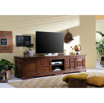 Televizní stolek CAMBRIDGE TV stolek 220x55 cm, akácie