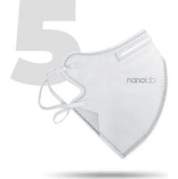 respirátor Nanolab Český bezpečný nano respirátor FFP2 bílý 5 ks