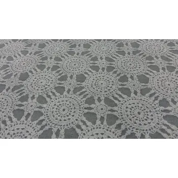 BYTEMA Dekorační látka KRAJKA šedá šíře 140 cm