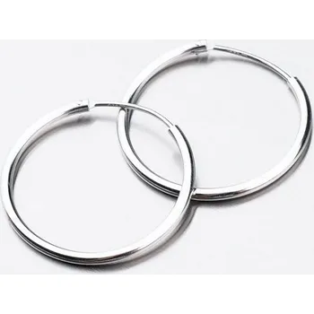 Náušnice Dámské náušnice stříbro 925 kruhy 25 mm UCST-12351/25