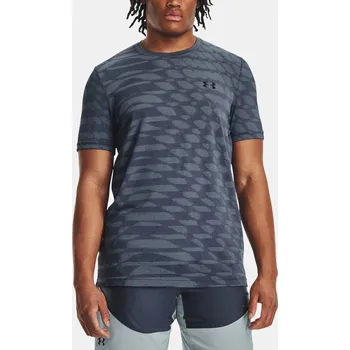 Pánské tričko Pánské funkční tričko Under Armour UA Seamless Ripple SS-GRY - tmavě šedé Velikost: L