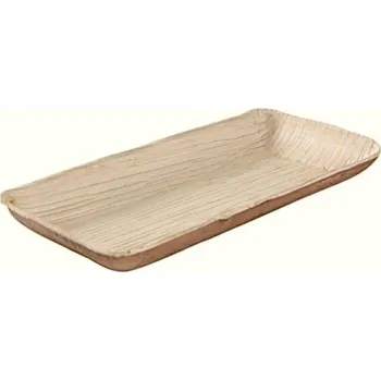 Jednorázové nádobí FINGERFOOD miska z palmového listu hranatá BioNatic 160/80/20mm 25ks