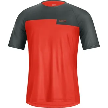 cyklistický dres Dres GORE Trail Shirt Fireball/Urban Grey Varianta: XL