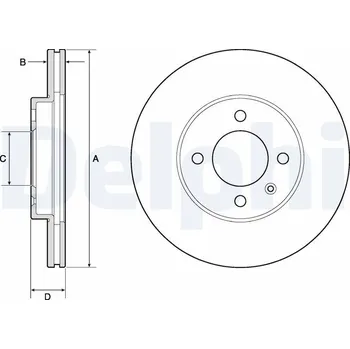 Brzdový kotouč Brzdový kotouč DELPHI BG2455