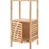 Koupelnový nábytek Úložná skříňka do koupelny 247098 masiv/ořech