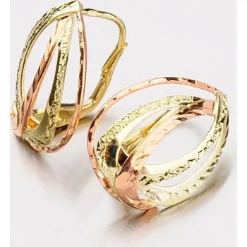 Náušnice Dámské náušnice zlato mix 585 klasik 52NK-347