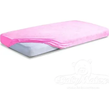 Prostěradlo Baby Matex Prostěradlo froté 140x70 cm + žínka gratis růžové