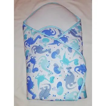 Zavinovačka Miminu Zavinovačka s výztuží bavlna Dinosauři tyrkysová