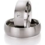 Snubní prsteny titan přírodní diamant 0.030 ct G/SI T711B