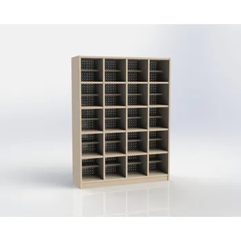 Botník Botník pro 20 dětí s poličkou na bačkůrky