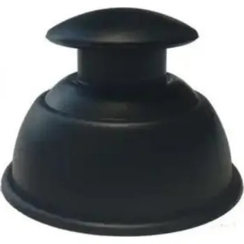 Masážní přístroj Silikonové masážní baňky s rukojetí - černá 6,5 cm